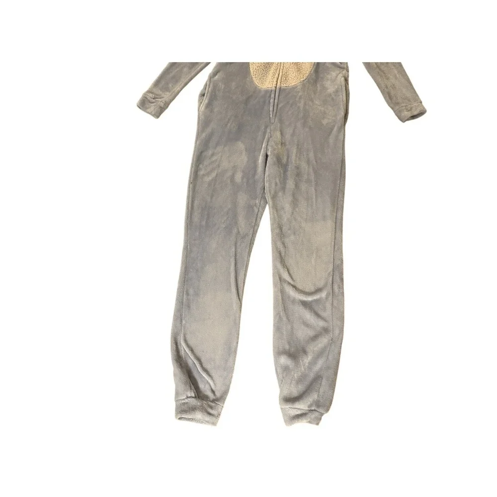 Disney Winnie The Pooh Eeyore Pajamas Womens XS Plush‎ Soft Union Suit Whimsical